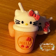 Load image into Gallery viewer, Kitty Cup - Pink Silicone Focal Beads Silicone Focal Bead
