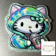 Load image into Gallery viewer, Kitty Drinking Coffee Pearly Flatback Glitter Flatback
