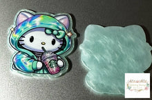 Load image into Gallery viewer, Kitty Drinking Coffee Pearly Flatback Glitter Flatback
