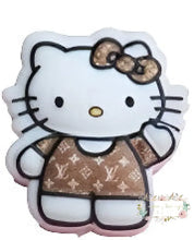 Load image into Gallery viewer, Kitty Love Brown - Silicone Focal Bead
