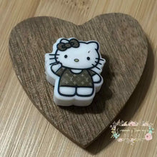 Load image into Gallery viewer, Kitty Love Brown - Silicone Focal Bead Silicone Focal Bead
