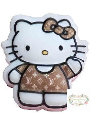 Kitty Love Brown - Silicone Focal Bead