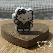 Load image into Gallery viewer, Kitty Love Brown - Silicone Focal Bead Silicone Focal Bead
