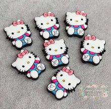 Load image into Gallery viewer, Kitty Love Silicone Focal Bead
