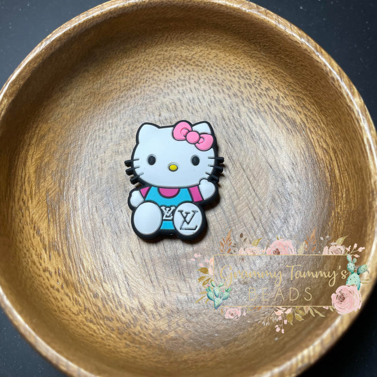 Love Kitty Silicone Focal Bead