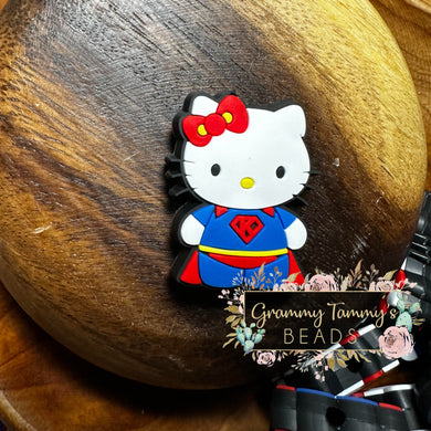 Super Kitty Silicone Focal Bead Beads