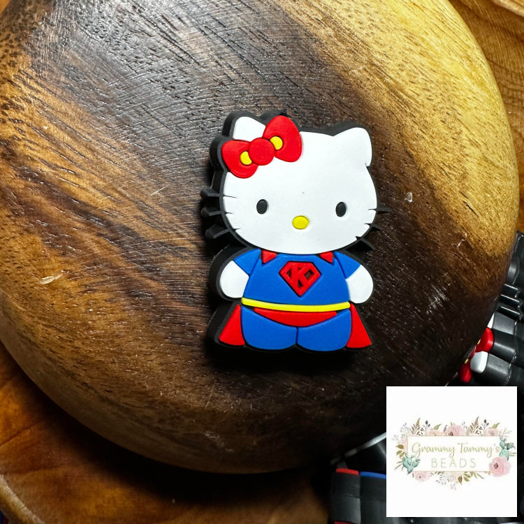 Super Kitty Silicone Focal Bead Beads