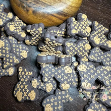 Load image into Gallery viewer, Love Brown Teddy Bear Silicone Focal Bead
