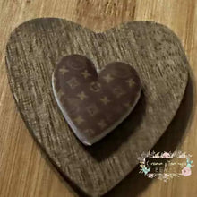 Load image into Gallery viewer, LoVe Kitty Brown Heart Silicone Focal Bead Silicone Focal Bead

