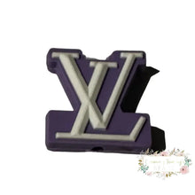 Load image into Gallery viewer, LoVe Two Toned PVC Focal Bead - Lavender PVC Focal Bead
