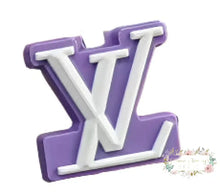 Load image into Gallery viewer, LoVe Two Toned PVC Focal Bead - Lavender PVC Focal Bead
