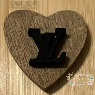 LoVe Silicone Focal Bead - Black Beads
