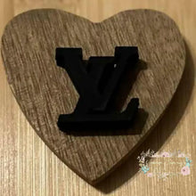 Load image into Gallery viewer, LoVe Silicone Focal Bead - Black Beads
