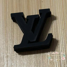 Load image into Gallery viewer, LoVe Silicone Focal Bead - Black Beads
