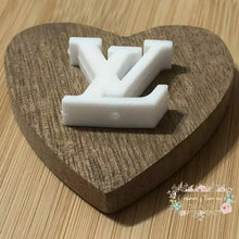 Load image into Gallery viewer, LoVe Silicone Focal Bead - White Silicone Focal Bead
