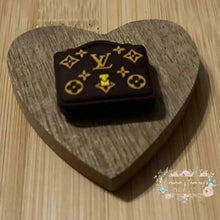 Load image into Gallery viewer, LoVe New Brown Purse Silicone Focal Bead Silicone Focal Bead
