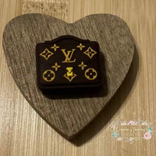 Load image into Gallery viewer, LoVe New Brown Purse Silicone Focal Bead Silicone Focal Bead
