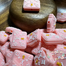 Load image into Gallery viewer, Love New Pink Purse Silicone Focal Bead
