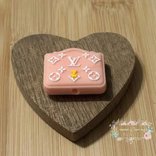 Load image into Gallery viewer, Love New Pink Purse Silicone Focal Bead Silicone Focal Bead
