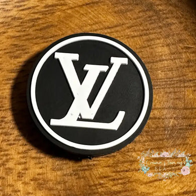 Love Black & White Round Silicone Focal Bead Beads