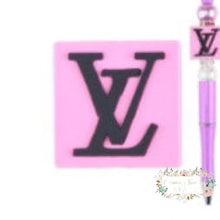 Load image into Gallery viewer, LoVe Pink Square PVC Bead PVC Focal Bead
