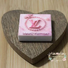 Load image into Gallery viewer, LoVe Pink Butterfly &amp; Pearls Silicone Square Bead Silicone Square Bead
