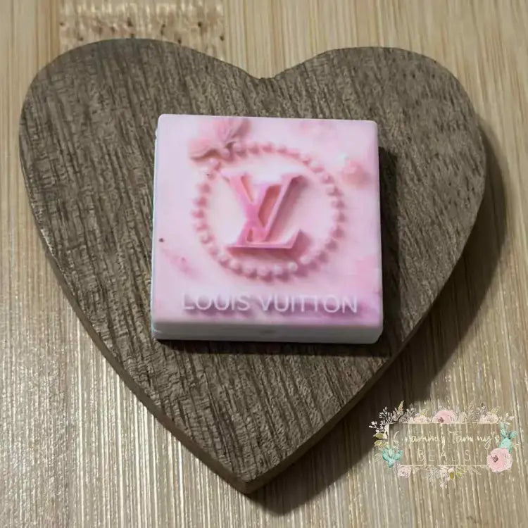 LoVe Pink Butterfly & Pearls Silicone Square Bead Silicone Square Bead