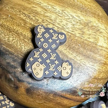 Load image into Gallery viewer, Love Brown Teddy Bear Silicone Focal Bead
