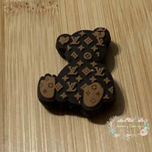 Load image into Gallery viewer, LoVe Brown Teddy Bear Silicone Focal Bead Silicone Focal Bead
