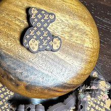 Load image into Gallery viewer, Love Brown Teddy Bear Silicone Focal Bead
