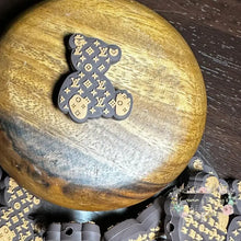 Load image into Gallery viewer, Love Brown Teddy Bear Silicone Focal Bead
