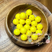 Load image into Gallery viewer, Lemon Yellow 12Mm Silicone Beas Bead
