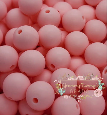 Light Pink 12Mm Silicone Bead