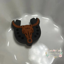 Load image into Gallery viewer, Longhorn - Brown Silicone Focal Beads
