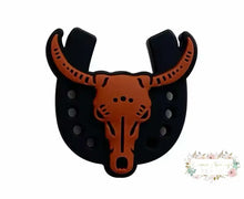 Load image into Gallery viewer, Longhorn - Brown Silicone Focal Beads Bead
