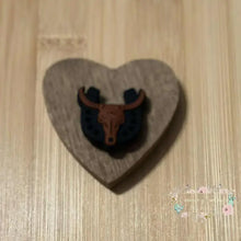 Load image into Gallery viewer, Longhorn - Brown - Silicone Focal Beads Silicone Focal Bead
