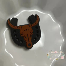 Load image into Gallery viewer, Longhorn - Brown Silicone Focal Beads
