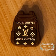 Load image into Gallery viewer, Love - Brown Backpack - Silicone Focal Bead Silicone Focal Bead
