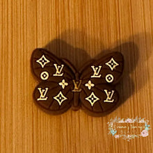 Load image into Gallery viewer, Love Brown Butterfly - Silicone Focal Bead Silicone Focal Bead

