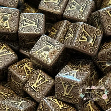 Load image into Gallery viewer, Love Brownish - Quality Square Acrylic Beads 5-Count Square Acrylic Bead
