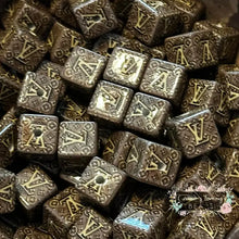 Load image into Gallery viewer, Love Brownish - Quality Square Acrylic Beads 5-Count Square Acrylic Bead
