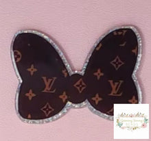 Load image into Gallery viewer, Love Glittery Bow Flatback Glitter
