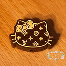 Load image into Gallery viewer, Love Kitty Brown - Silicone Focal Bead Silicone Focal Bead
