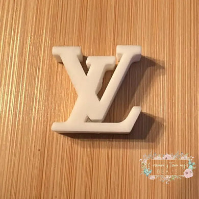 LoVe Letters Silicone Focal Bead - White Silicone Focal Bead