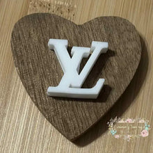 Load image into Gallery viewer, LoVe Silicone Focal Bead - White Silicone Focal Bead
