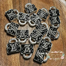 Load image into Gallery viewer, LV Metal Rhinestone Purse Bead - Black Metal Rhinestone Purse
