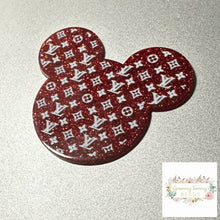 Load image into Gallery viewer, Love Red Mouse Glitter Flatback Flatback
