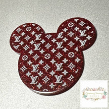Load image into Gallery viewer, Love Red Mouse Glitter Flatback Flatback
