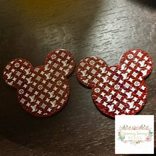 Load image into Gallery viewer, Love Red Mouse Glitter Flatback Flatback
