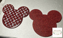 Load image into Gallery viewer, Love Red Mouse Glitter Flatback Flatback
